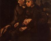 文森特威廉梵高 - 抱着孩子的农民妇女